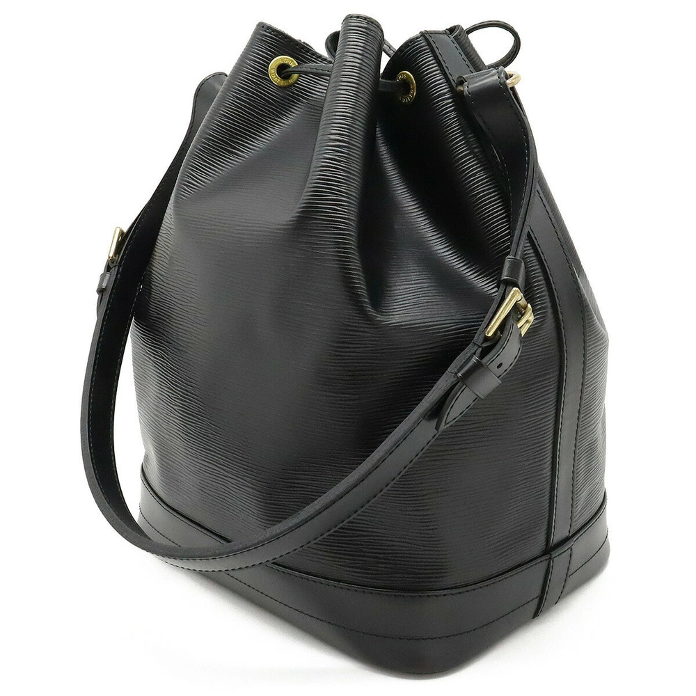 Louis Vuitton Epi Leather Shoulder Black Shoulder Noir Hobo Semi Bag Noe